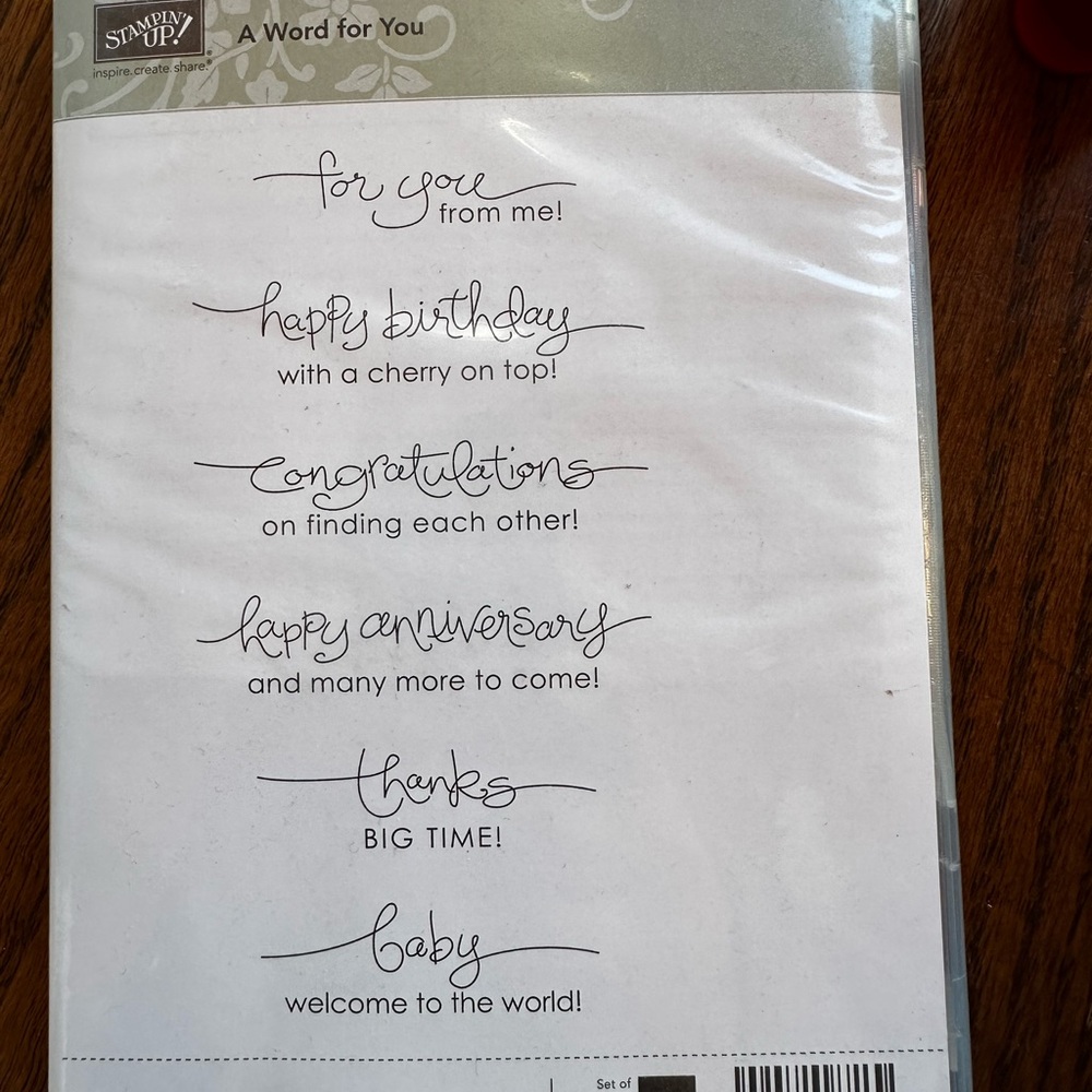 Stampin' Up! - A Word for You